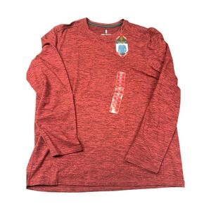 Free Country Shirt Mens Xlarge Brushed Crew Neck Micro Tech Tee Adult NEW Red